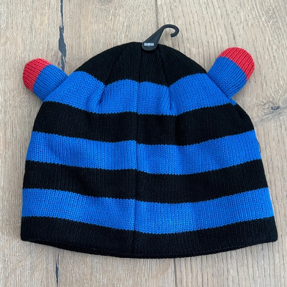 Northeast Outfitters | Kids Cozy Cabin Blue and Black Monster Beanie, OS‎